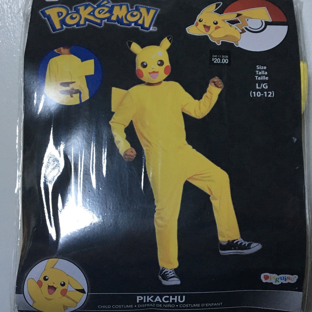 Size 10-12 Pikachu Costume